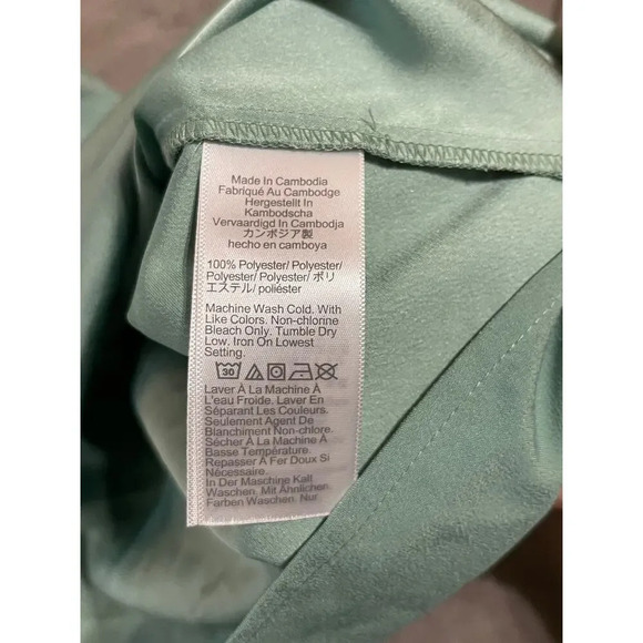 NWT J.Crew Sage Green Tank Top Size XL Button Back Formal Cropped Sleeveless - Picture 7 of 8